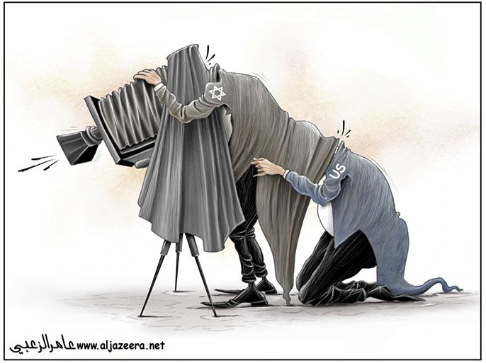 كاريكاتير - أميركا وإسرائيل