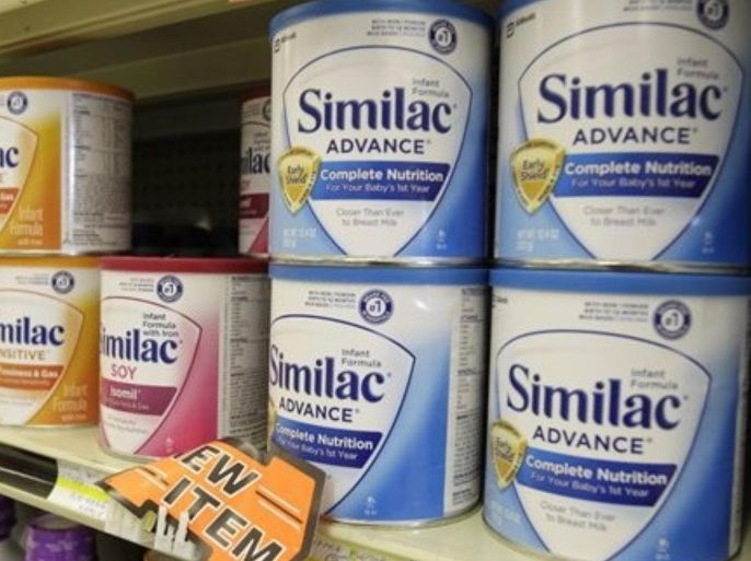 Similac baby formula is displayed on the shelves at Shaker's IGA in Olmsted Falls, Ohio Tuesday, July 19, 2011. Drug and medical device maker Abbott Laboratories said Wednesday, July 20, its second-quarter profit jumped 48 percent on lower expenses and a one-time tax benefit.