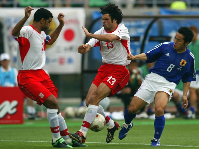 ‪من مباراة تونس واليابان في مونديال 2002‬ من مباراة تونس واليابان في مونديال 2002 (غيتي)