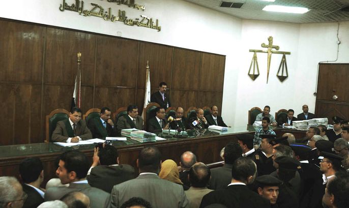 صور أرشيفية لهيئة محكمة مصرية