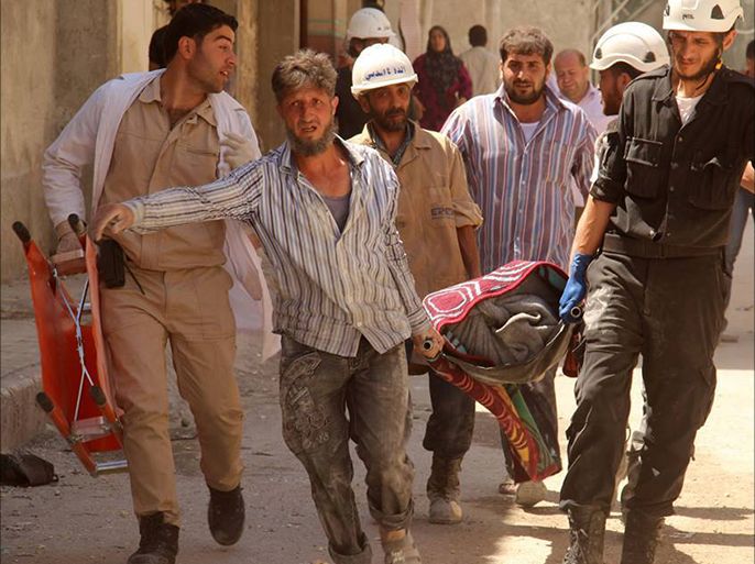 الحال اليومي لأهالي حلب جراء البراميل المتفجرة