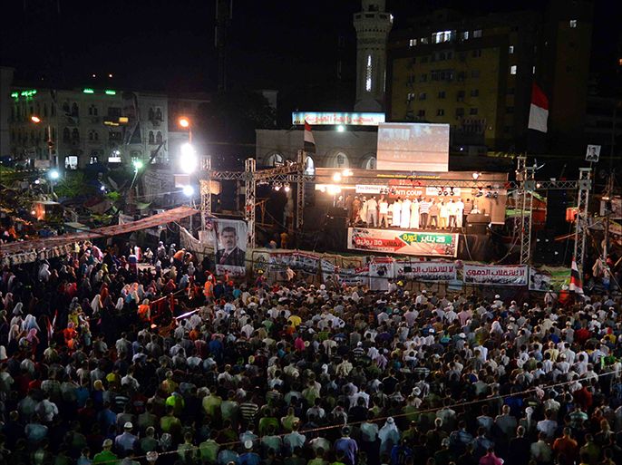 ميدان رابعة العدوية شهد اعتصام انصار الرئيس مرسي