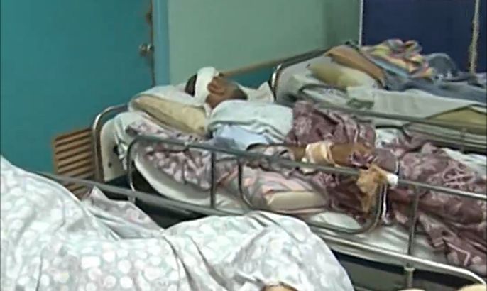 متضامنون أجانب اعتصموا بمستشفى الوفاء بغزة