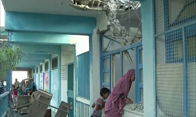 مدارس أونروا تحت نيران القصف الإسرائيلي