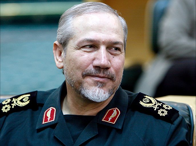 epa01106399 (FILES) A File picture dated 18 August 2007 shows General Yahya Rahim-Safavi, commander of the Iranian Revolutionary Guards, who on 01 September 2007 was surprisingly replaced by Iran's Supreme Leader and
