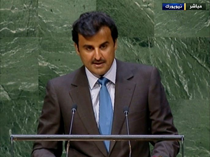 كلمة أمير دولة قطر الشيخ تميم بن حمد آل ثاني في الأمم المتحدة 24/9/2014