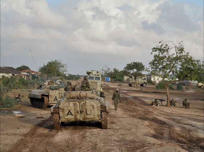 لقطات من قوات الاتحاد الإفريقي في مدينة بولامرير وكنتواري لدى السيطرة عليهما خلال الأيام الثلاثة الماضية