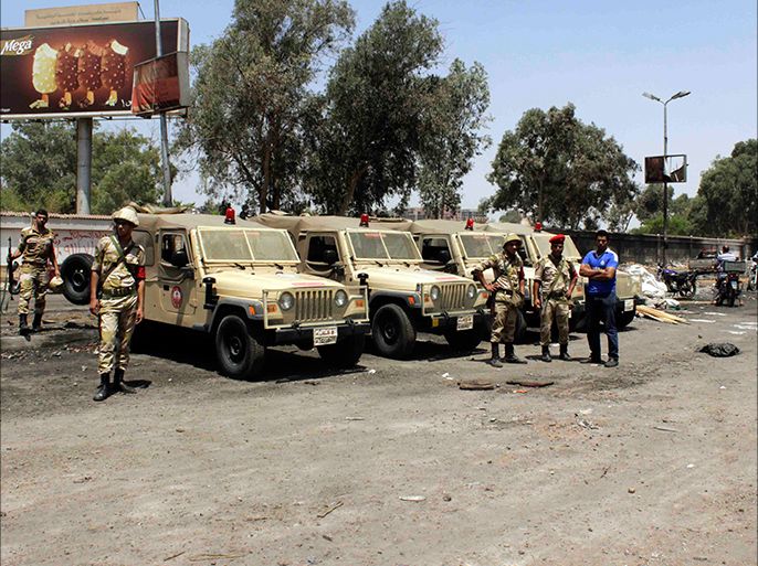 سيارات تابعة للشرطة العسكرية في مصر