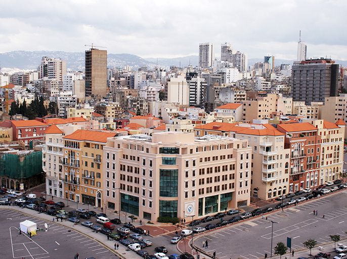 الموسوعة - بيروت View of Beirut City Centre from Martyrs Square, Lebanon.