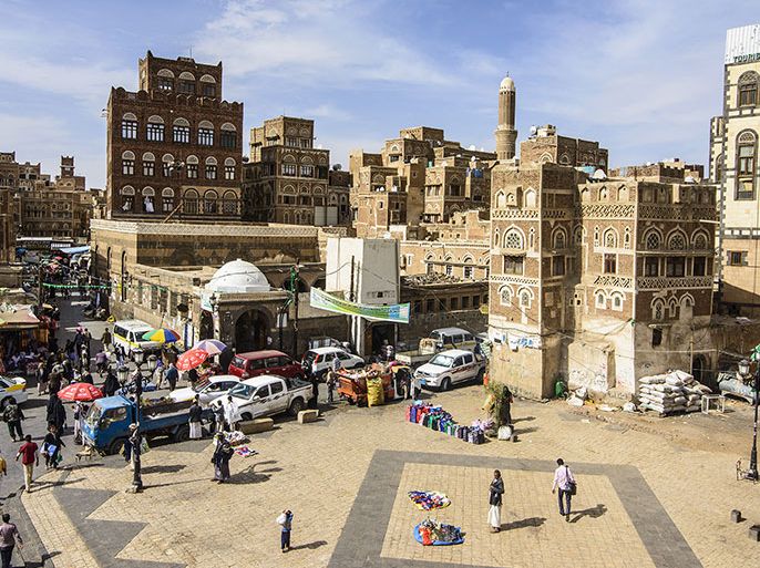 الموسوعة - صنعاء - The Old Town, UNESCO World Heritage Site, Sanaa, Yemen, Middle East