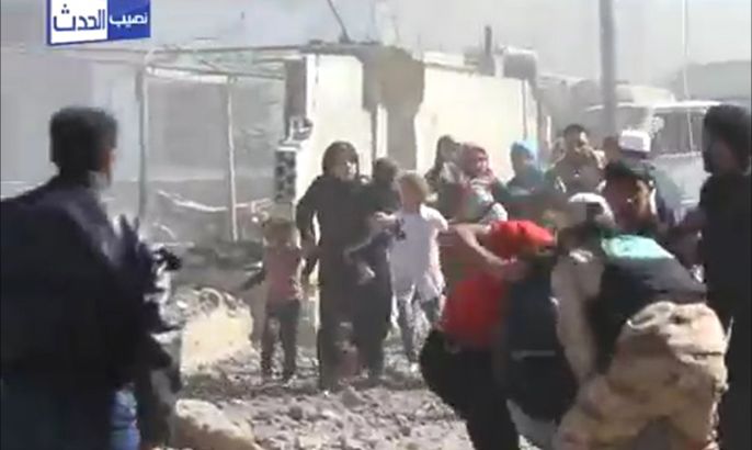 غارة على بلدة نصيب بريف درعا