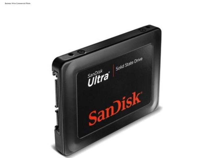 The SanDisk Ultra solid state drive (SSD) is faster and more reliable than a hard disk drive.