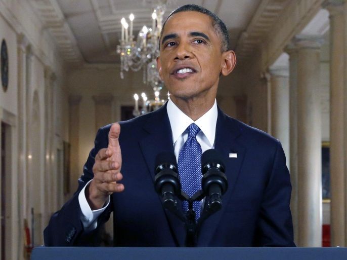 US President Barack Obama announces executive actions on US immigration policy during a nationally televised address from the White House in Washington, DC, USA, 20 November 2014. Obama outlined a plan on 20 November to ease the threat of deportation for about 4.7 million undocumented immigrants.