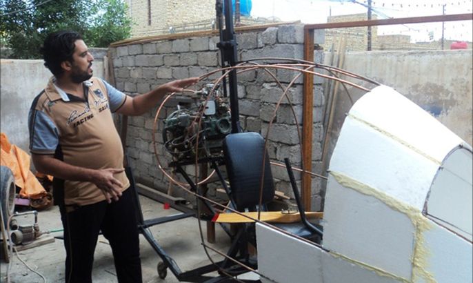 شاب عراقي ينجح بتصنيع طائرة استطلاع