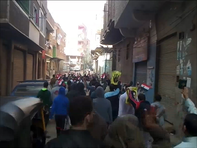 ‪جانب من مظاهرات القاهرة اليوم‬ (الجزيرة)