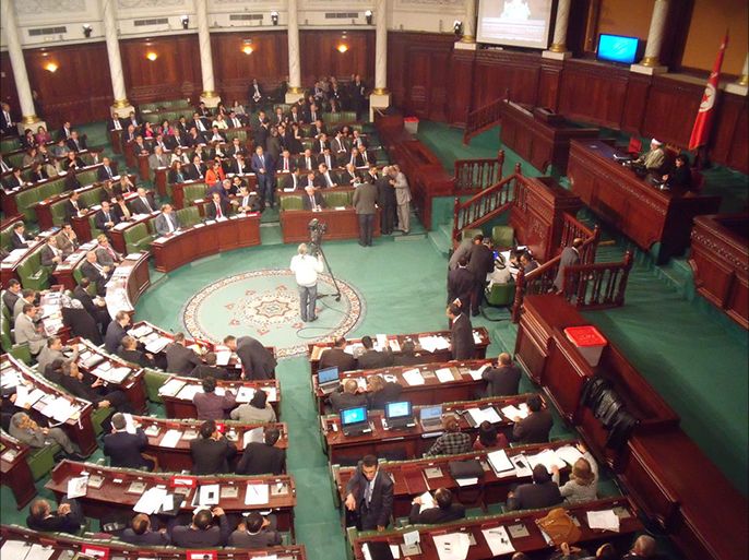 البرلمان التونسي يصادق على موازنة 2015(ديسمبر/كانون الأول 2014 مقر البرلمان التونسي بالعاصمة)