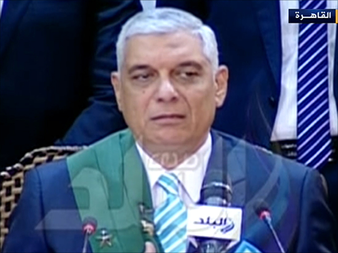 ‪قاضي المحكمة التي أصدرت الحكم ببراءة مبارك ونجليه ومساعديه‬ (الجزيرة)