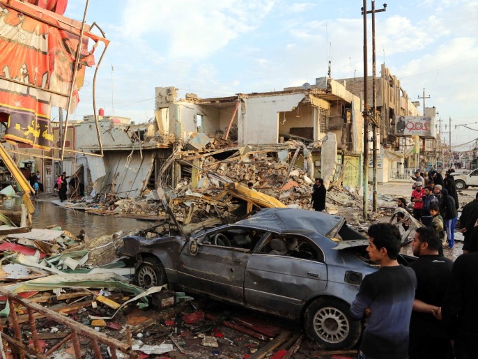 ‪تفجير سابق بمدينة الصدر في بغداد‬ (أسوشيتد برس)