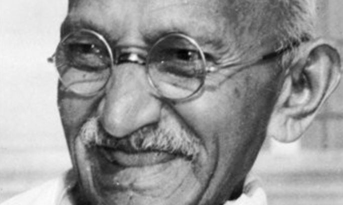 Indian leader Mohandas K. Gandhi, also known as Mahatma Gandhi, smiles in this 1947 file photo, location unknown. The great-grandson of Mohandas K. Gandhi said Monday Feb. 22, 2009, that he has launched a fundraising campaign to buy a rare collection of the Indian independence leader's personal items that are up for auction and bring them back to India.