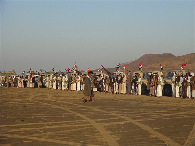 ‪قبائل مأرب جهزت مقاتلين لصد أي محاولة لدخول الحوثيين المحافظة‬ (الجزيرة)