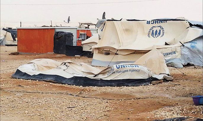 صور المخيم اليوم من داخل مخيم الزعتري تظهر جانبا من الأضرار