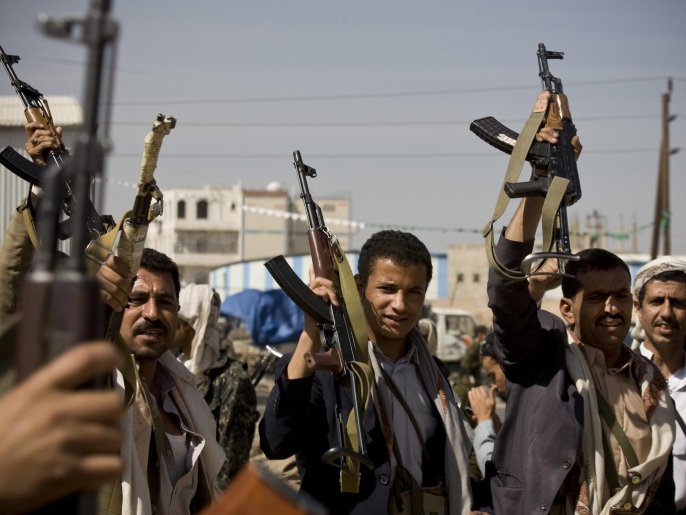 مسلحون حوثيون في العاصمة صنعاء (أسوشيتد برس)