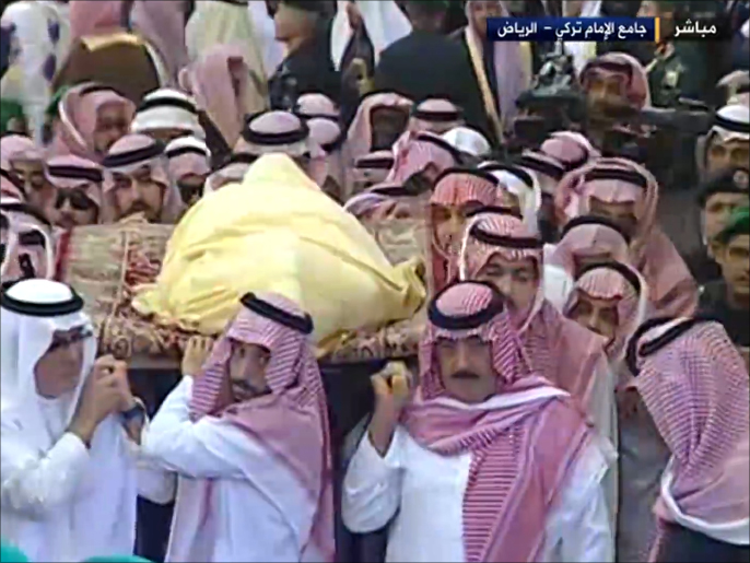 ‪مراسم تشييع الملك عبد الله في الرياض عصر الجمعة‬ (الجزيرة)
