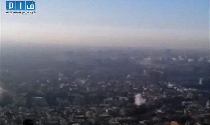 قصف دمشق صباح اليوم من قبل جيش الإسلام