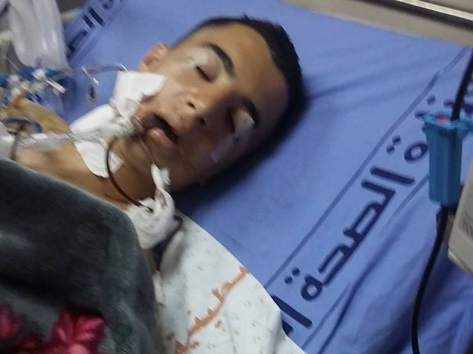استشهاد الشاب الفلسطيني غلي صلفي متأثرا بإصابته برصاس الاحتلال الأربعاء الماضي قرب مخيم الجلزون (ناشطون)