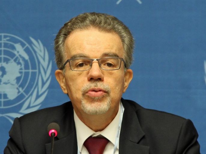 GENEVA, SWITZERLAND - MAY 7: Carlos Dora, Coordinator, Department for Public Health, Environmental and Social Determinants of World Health Organization (WHO) speaks in a press conference in Geneva, Switzerland on May 7, 2014. According to the WHO's report, air quality of the many cities in the world is worsening and only only 12 percent of the people living in cities can breath clean air.