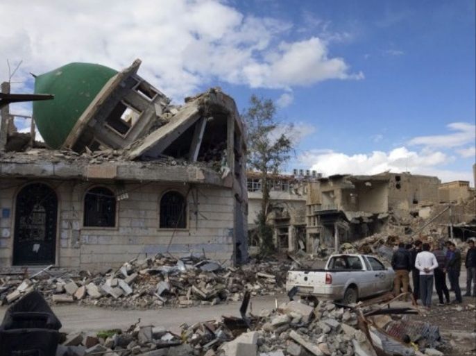 النظام اتهم الثوار بتدمير المساجد في سوريا