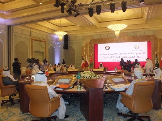 جانب من اجتماع وزراء المالية لدول الخليج بالعاصمة القطرية الدوحة