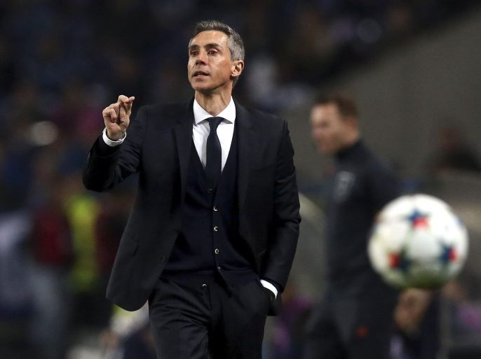 FC Basel's head-coach, Paulo Sousa, during their UEFA Champions League round of sixteen, second leg soccer match against FC Porto, held at Dragao stadium, Porto, Portugal, 10th March 2015.