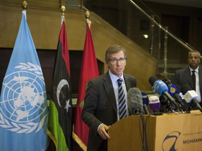 ‪ليون دعا المؤتمر الوطني للانضمام للحوار الليبي بالمغرب الأسبوع القادم‬ (الأناضول)