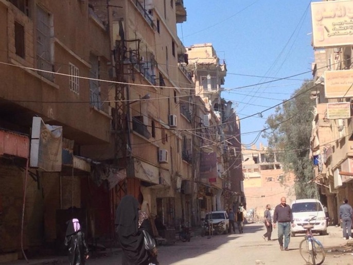 ‪حي الشيخ ياسين في دير الزورالخاضع لسيطرة تنظيم الدولة‬ (الجزيرة) 