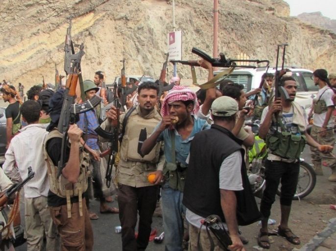 لمقاومة الشعبية بعدن يحتفلون بالنصر وتحرير المدينة من الحوثيين وقوت صالح (الجزيرة نت