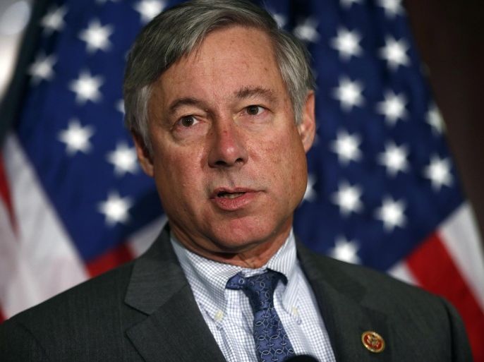 FILE - In this Nov. 13, 2013, file photo, Rep. Fred Upton, R-Mich., speaks in Washington. Pressed by industry and patients’ groups, the House is nearing approval of a bipartisan bill that would speed federal approval of drugs and medical devices and boost biomedical research. "We have a chance to do something big, and this is our time," said Upton. (AP Photo/Charles Dharapak, File)
