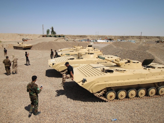 القوات العراقية تستعد لمعركة شمال الفلوجة (غيتي)