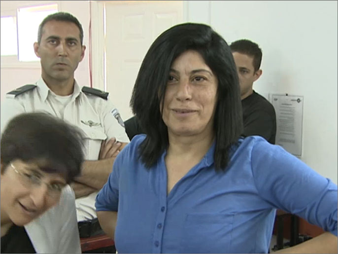 ‪إسرائيل قررت إبقاء النائبة خالدة جرار في السجن‬  (الجزيرة)