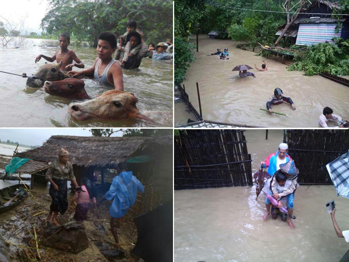 أوضاع مأساوية بعد اجتياح الفيضانات لمنازلهم (ناشطون)