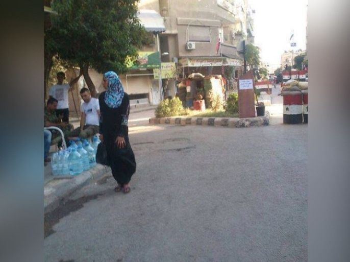 إحدى النازحات في ريف دمشق