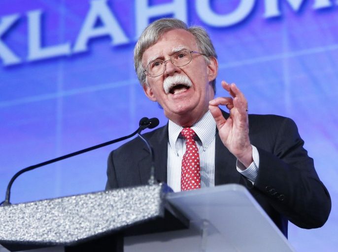 Former United Nations Ambassador John Bolton speaks at the Southern Republican Leadership Conference in Oklahoma City on Friday, May 22, 2015. (AP Photo/Alonzo Adams)