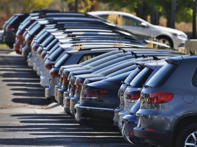 Volkswagen cars for sale are on display on the lot of a VW dealership in Boulder, Colo., Thursday, Sept. 24, 2015. Volkswagen is reeling days after it became public that the German company, which is the world's top-selling carmaker, had rigged diesel emissions to pass U.S. tests. (AP Photo/Brennan Linsley)