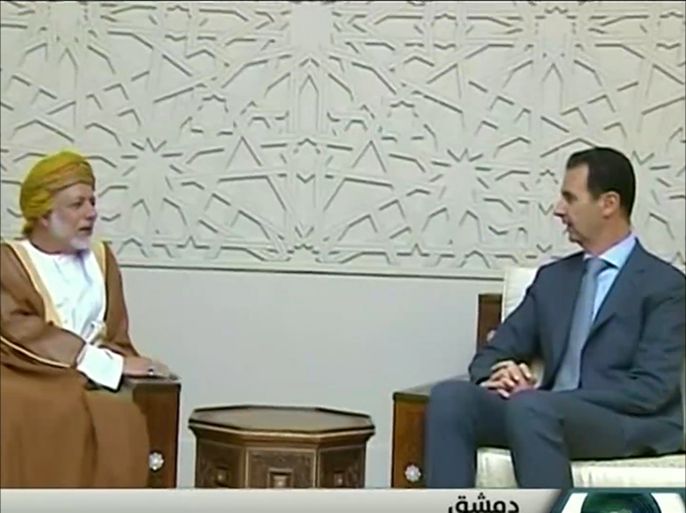 الأسد يؤكد خلال لقائه وزير الخارجية العماني أن القضاء علـى "الإرهاب" سيساعـد فـي نجاح أي مسار سياسـي