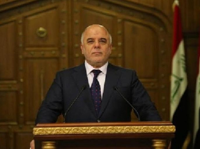 رئيس الحكومة العراقية حيدر العبادي بمقر الدائرة الصحفية بمجلس الوزراء