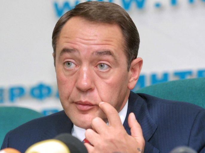 (FILE) A file photograph showing Russian Press Minister Mikhail Lesin giving press conference at the Interfax news agency, in Moscow 22 January, 2002. Media reports on 07 November 2015 state that Mikhail Lesin has been found dead at the Dupont Circle hotel in Washington DC., USA, Police are currently investigating the death of a man at the hotel.
