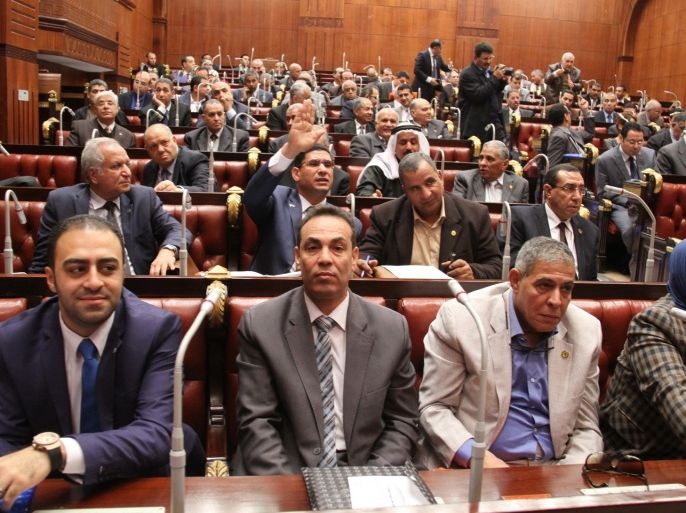 ديسمبر داخل إحدى قاعات مجلس النواب المصري خلال محاضرة للنواب الجدد عن الموازنة العامة للدولة
