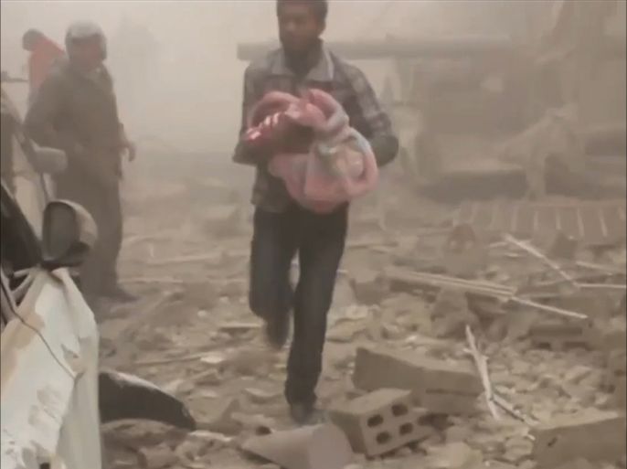 ضحايا القصف الروسي على الغوطة الشرقية