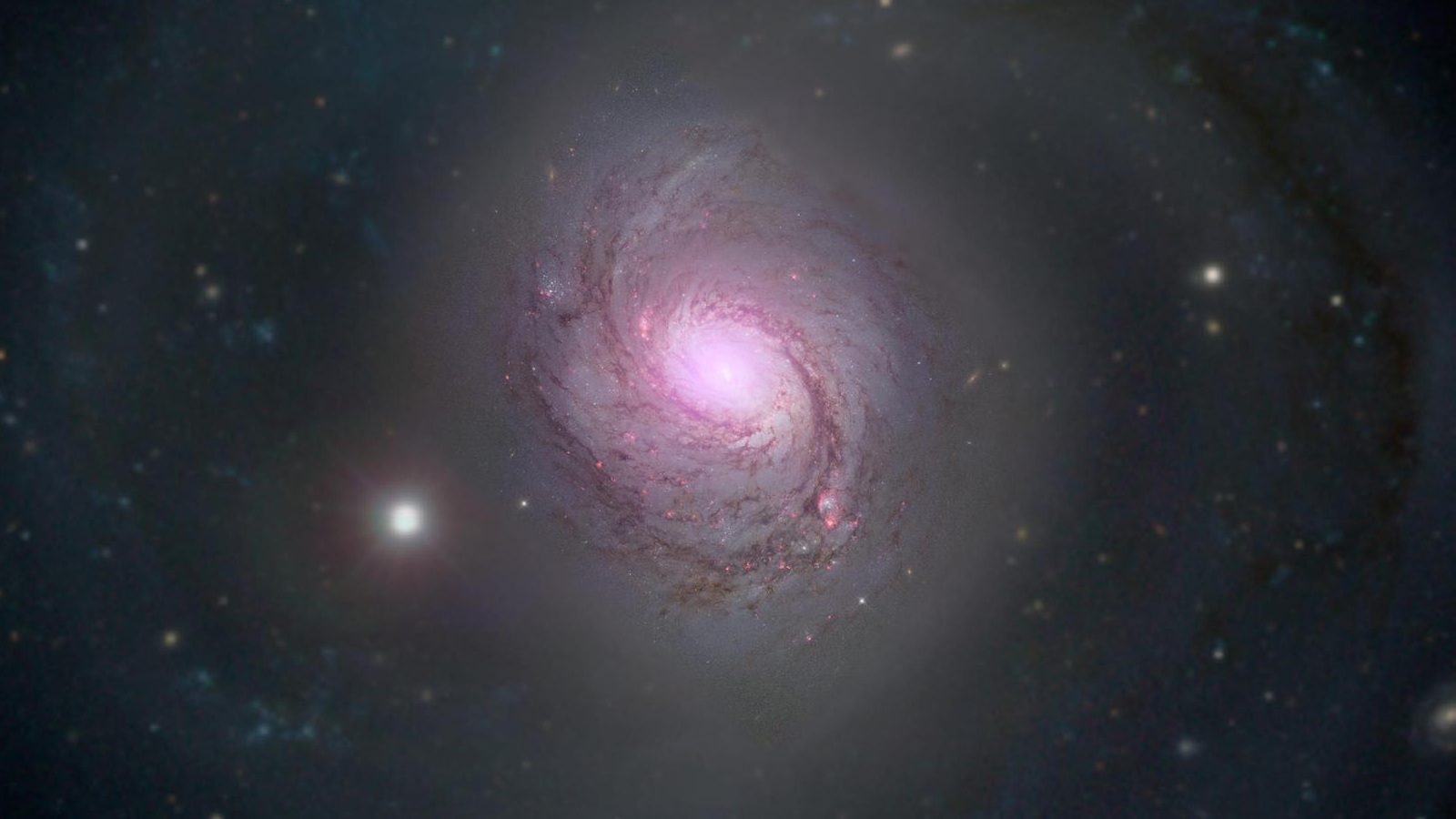 مجرة تبعد عنا 47 مليون سنة ضوئية ذات ثقب أسود فائق الضخامة في مركزها (رويترز)