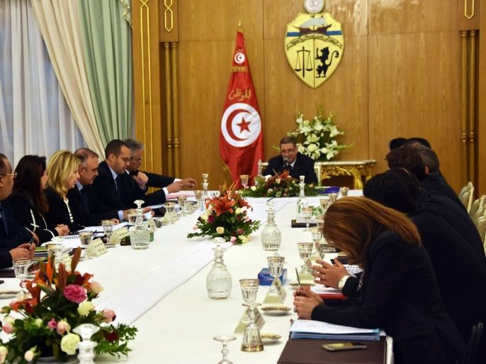 اجتماع للحكومة التونسية في فبراير شباط 2016